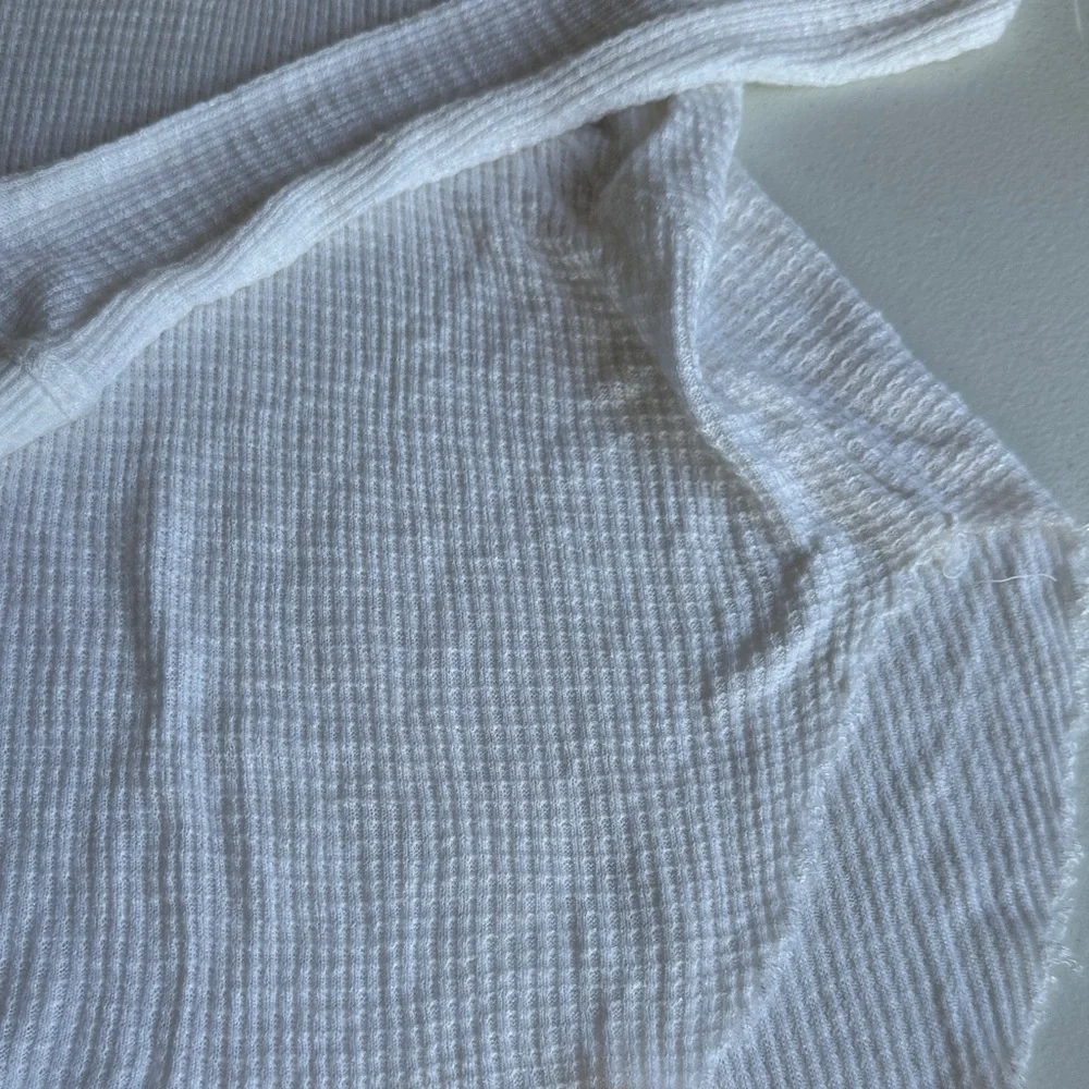 Free People White Lace Detail Top